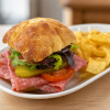 Arsotaliano Italian sandwich with cured meats for fast beach food delivery in Naples Florida