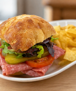 Arsotaliano Italian sandwich with cured meats for fast beach food delivery in Naples Florida