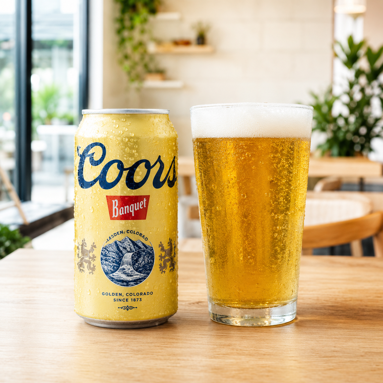 Cold 12oz Coors Banquet beer can for beach drink delivery in Naples FL near Lowdermilk Park and Vanderbilt Beach