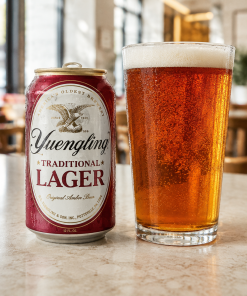 Cold 12oz Yuengling Traditional Lager beer can for beach drink delivery to Vanderbilt Beach and Naples Pier access points in Naples FL